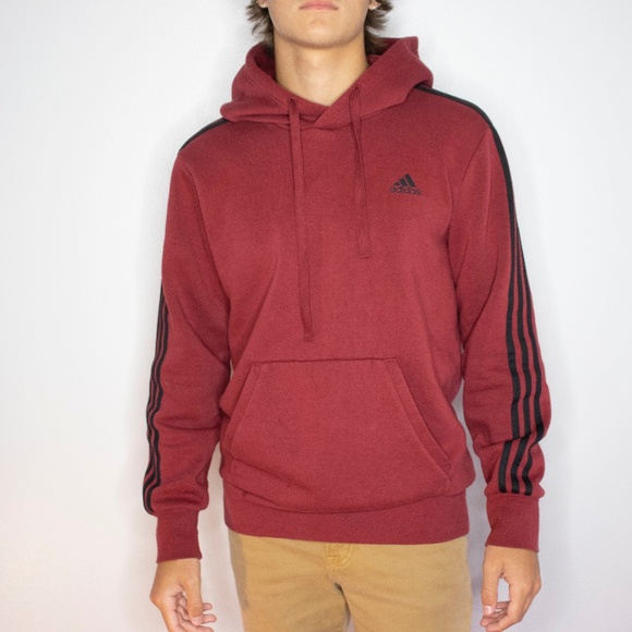 red adidas sweatshirt mens